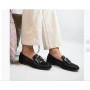 Low-cut Vintage Large Square Button Loafers For Women Low-cut Vintage Large Square Button Loafers For Women