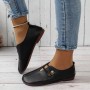 Casual Square Toe Flats Shoes Fashion Slip-on Button Loafers Women Shoes Casual Square Toe Flats Shoes Fashion Slip-on Button Loafers Women Shoes