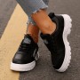 Lace-up Sports Shoes With Side-Zipper Design Fashion Thick-soled Round-toe Casual Shoes For Women Sneakers Lace-up Sports Shoes With Side-Zipper Design Fashion Thick-soled Round-toe Casual Shoes For Women Sneakers