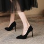 Thousand Birds Check Pointed Fine Heel High Heels Women Thousand Birds Check Pointed Fine Heel High Heels Women