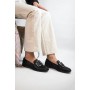 Low-cut Vintage Large Square Button Loafers For Women Low-cut Vintage Large Square Button Loafers For Women