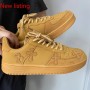 Wheat Casual Sneakers Women Retro Platform Sneaker Wheat Casual Sneakers Women Retro Platform Sneaker