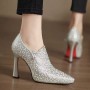 New Springautumn Deep-toe Champagne-colored High Heels For Women New Springautumn Deep-toe Champagne-colored High Heels For Women