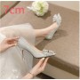 Pointed High Heels Female Silver