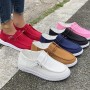Casual Slip-on Flats Shoes Women Fashion Solid Color Loafers Lazy Shoes Casual Slip-on Flats Shoes Women Fashion Solid Color Loafers Lazy Shoes