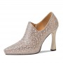 New Springautumn Deep-toe Champagne-colored High Heels For Women New Springautumn Deep-toe Champagne-colored High Heels For Women