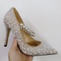Pointed Shallow Mouth Rhinestones Pearl Flat High Heels Single Shoes Women Pointed Shallow Mouth Rhinestones Pearl Flat High Heels Single Shoes Women