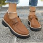 Fashion Buckle Loafers For Women British Style Height-increasing Thick-soled Casual Shoes Fashion Buckle Loafers For Women British Style Height-increasing Thick-soled Casual Shoes