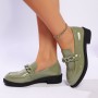 Thick Bottom Low Heel Leather Shoes Women