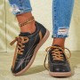 Retro Lace-Up Sneakers Fashion Casual Thick-soled Sports Shoes For Women Round Toe Slip On Casual Shoes Retro Lace-Up Sneakers Fashion Casual Thick-soled Sports Shoes For Women Round Toe Slip On Casual Shoes