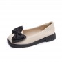 Chunky Heel Platform Loafers Spring And Summer New Retro Square Toe Bow Patent Leather Pumps Women Chunky Heel Platform Loafers Spring And Summer New Retro Square Toe Bow Patent Leather Pumps Women