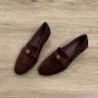 Retro French Camellia Loafers For Women