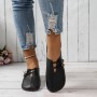 Casual Square Toe Flats Shoes Fashion Slip-on Button Loafers Women Shoes Casual Square Toe Flats Shoes Fashion Slip-on Button Loafers Women Shoes